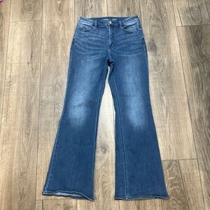 Old Navy Blue Wide Leg Flare Jeans